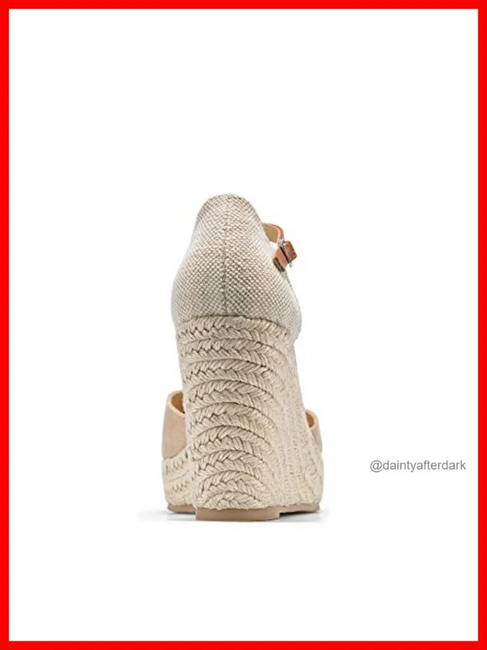 Womens Espadrille Wedge Sandals Closed Toe Ankle Strap Platform Heel
